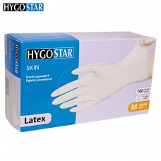 HYGOSTAR-Latex gloves white -L